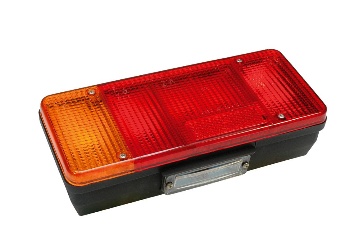 Rear lamp Left with License plate lamp and IVECO rear conn